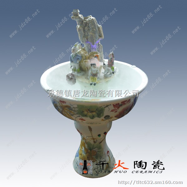 园林陶瓷喷泉装饰，陶瓷喷泉厂家，陶瓷喷泉定做