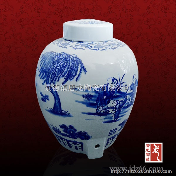 景德镇陶瓷酒坛厂家，商务馈赠礼品酒坛，酒坛白酒
