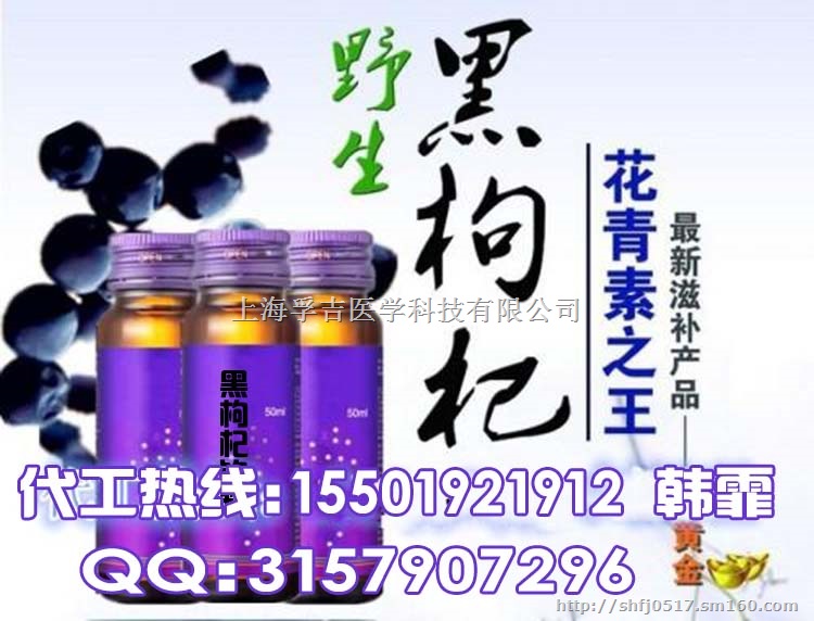蓝莓黑枸杞饮品代加工厂50ml枸杞玛咖饮oem