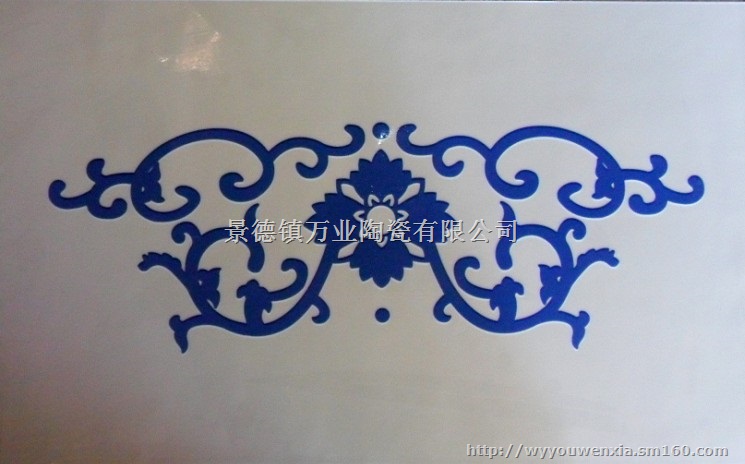 镶嵌瓷桌青花瓷板，陶瓷瓷板画，青花瓷板