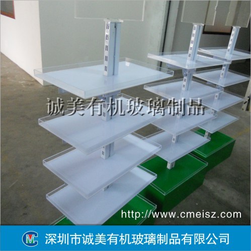 四层产品亚克力展示架 卖场产品促销有机玻璃架 货架