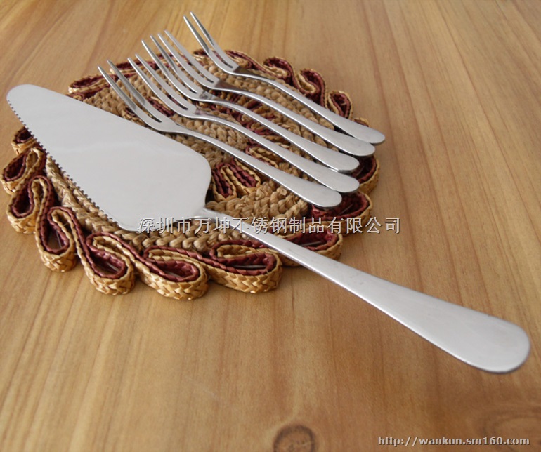 不锈钢蛋糕刀叉 生日蛋糕刀叉套装