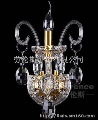 劳伦斯欧式水晶壁灯合金客厅过道墙壁灯