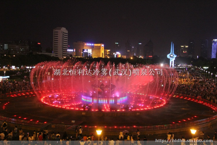 武汉喷泉公司 大型广场旱式音乐喷泉 设计安装