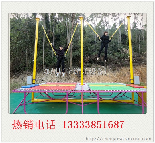 湖南单人儿童蹦极 广场四人蹦极跳床多少钱