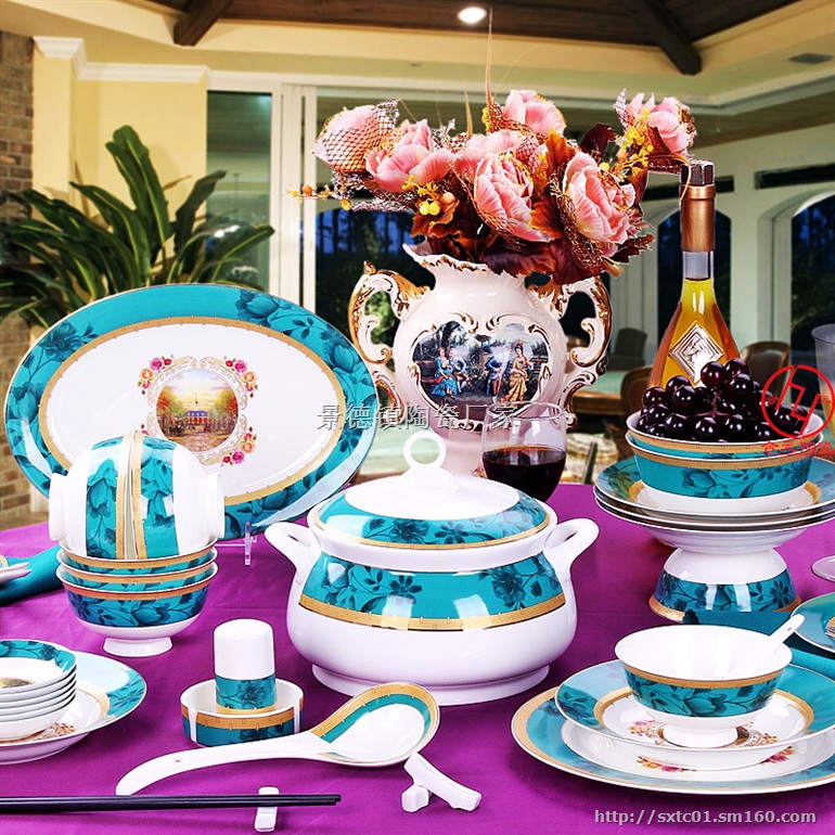 定做景德镇正品高档陶瓷餐具厂家