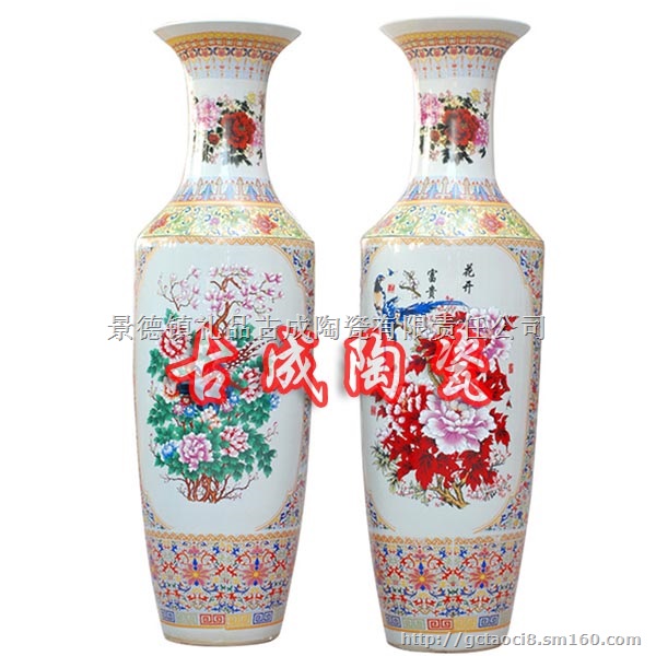 客厅摆放落地大花瓶 陶瓷大花瓶 摆件古成厂家批发