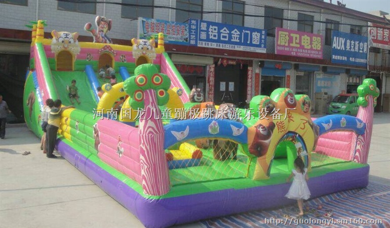 供应驻马店充气城堡，充气大滑梯，充气玩具跳床厂家