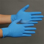 诚立为您推荐一款9寸无粉指麻蓝色丁腈手套