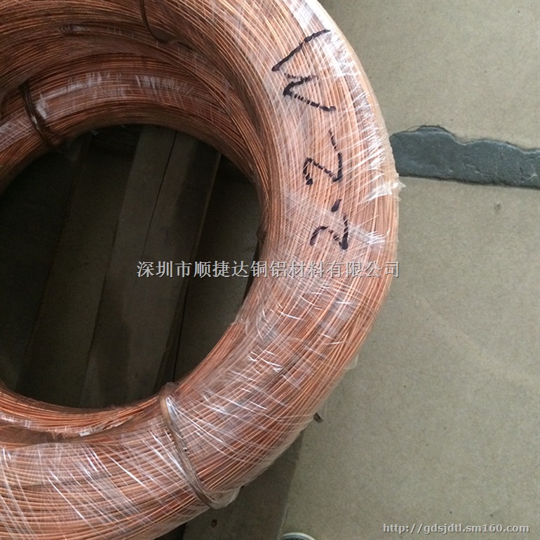 T2紫铜线材 全软紫铜线 轴装压扁紫铜线