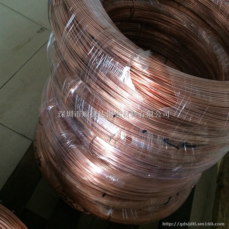 T2紫铜线材 全软紫铜线 轴装压扁紫铜线