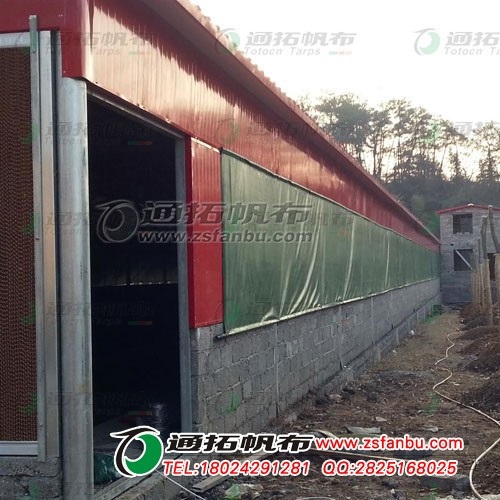 江西养殖篷布猪场卷帘厂防水篷布卷帘定做TD