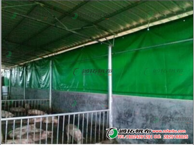 江西养殖篷布猪场卷帘厂防水篷布卷帘定做TD