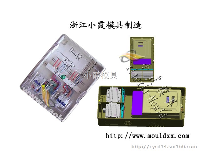 黄岩塑料模具 配电箱注射模具 17表塑料电表箱模具
