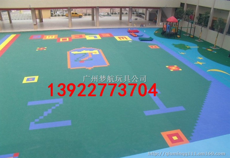 清远小区游乐场橡胶地垫 幼儿园现浇地垫专业施工