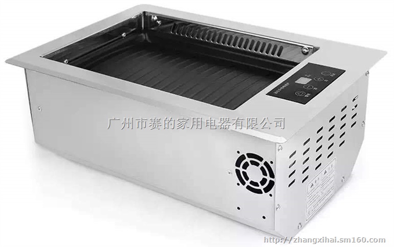 商用烧烤炉 方形下排烟嵌入式电烤炉 电陶炉盘烧烤炉