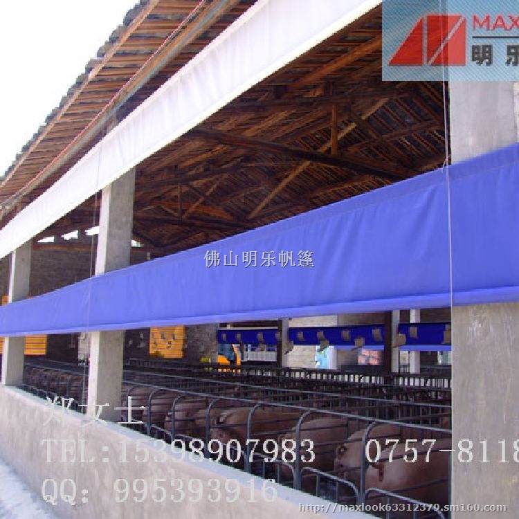 猪场卷帘、帆布卷帘、养殖卷帘、卷帘定做