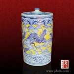 景德镇陶瓷礼品罐 陶瓷拔火罐 陶瓷糖罐