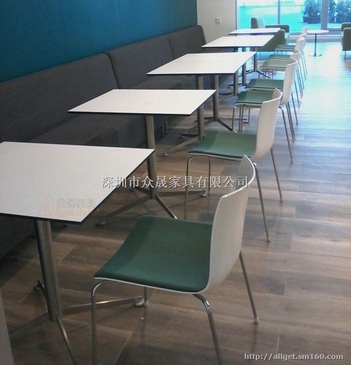四人餐桌 咖啡店桌椅 餐厅不锈钢餐桌