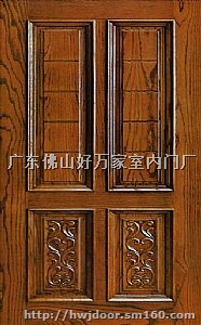 三聚氰胺木门 生态强化室内门 广东佛山好万家门厂