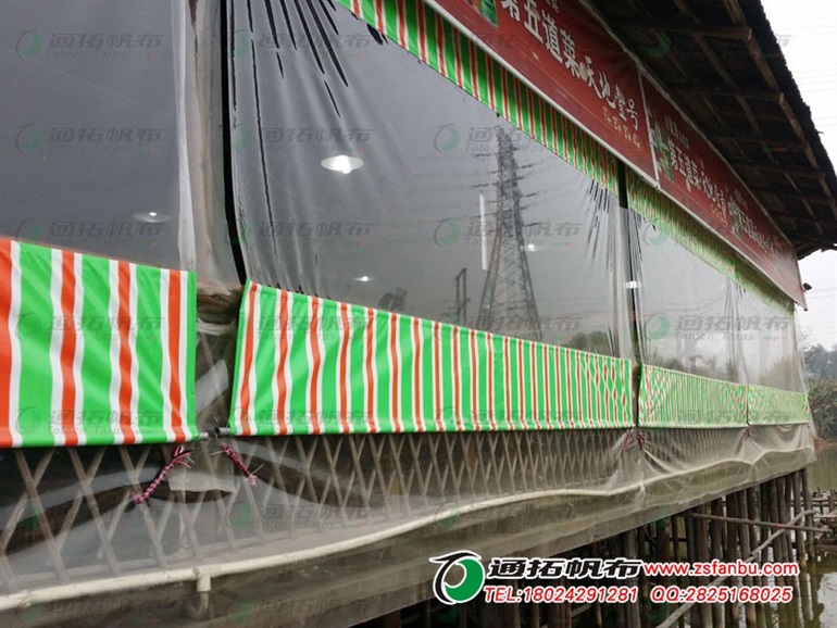 雨棚透明围布哪里买阳台防风挡雨防水篷布定做