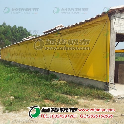 雨棚透明围布哪里买阳台防风挡雨防水篷布定做