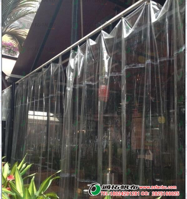 冬天防风防寒挡雨透明胶围布加工中山帆布厂尺寸定制