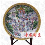 别墅陶瓷大赏盘 手绘大瓷盘 景德镇陶瓷大瓷盘