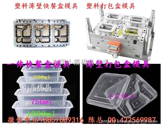 塑胶模具 2500ml快餐盒模具黄岩地址