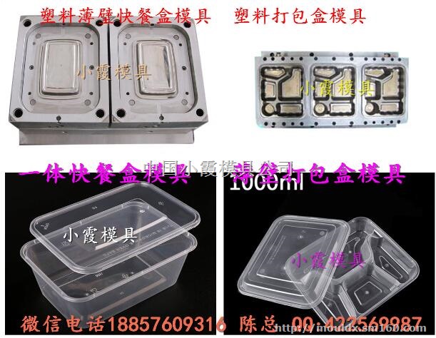 塑胶模具制造 5000毫升注塑保鲜盒模具台州厂