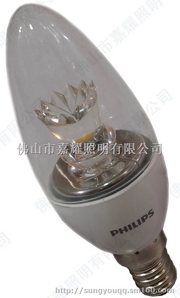 飞利浦 4W 2700K LED 蜡烛灯 可调光源