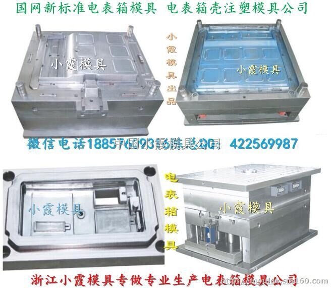 塑胶模具国网新标准三相8电表箱塑料模具台州工厂