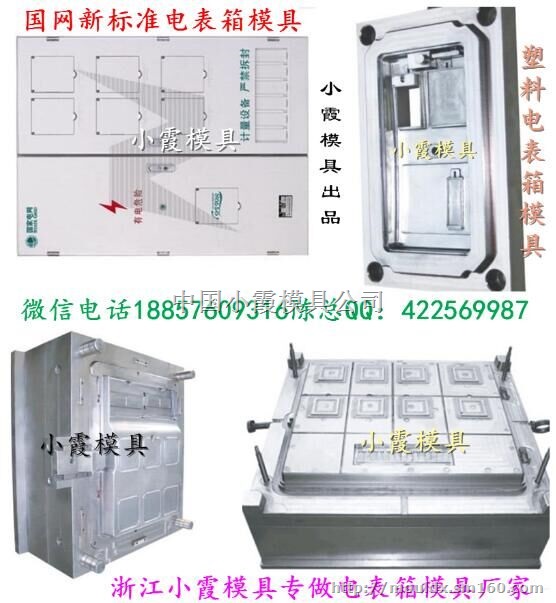 塑胶模具国网新标准三相8电表箱塑料模具台州工厂