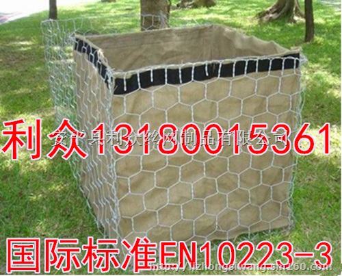 箱式网笼护岸 包石头网护脚 镀锌格宾网河道护坡