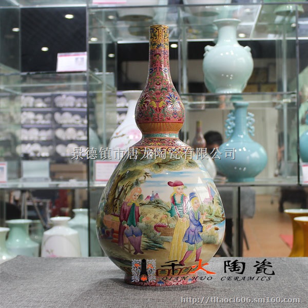 景德镇高档花瓶批发厂家陶瓷花瓶图片