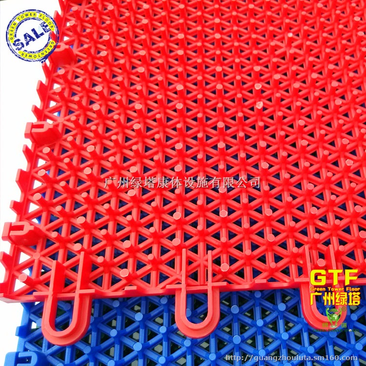 悬浮式拼装地板/圆柱米格地板/篮球场专用防滑耐磨
