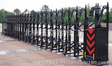 西直门南小街安装伸缩门 小区定做铝制伸缩门