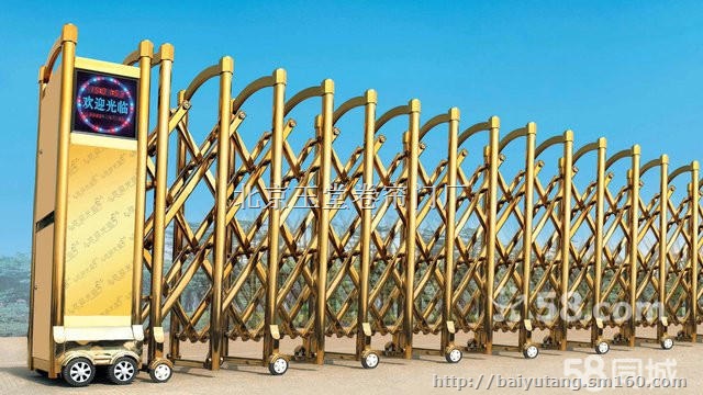 西直门南小街安装伸缩门 小区定做铝制伸缩门