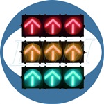 供应BBM400mm红黄绿箭头三合一交通信号灯