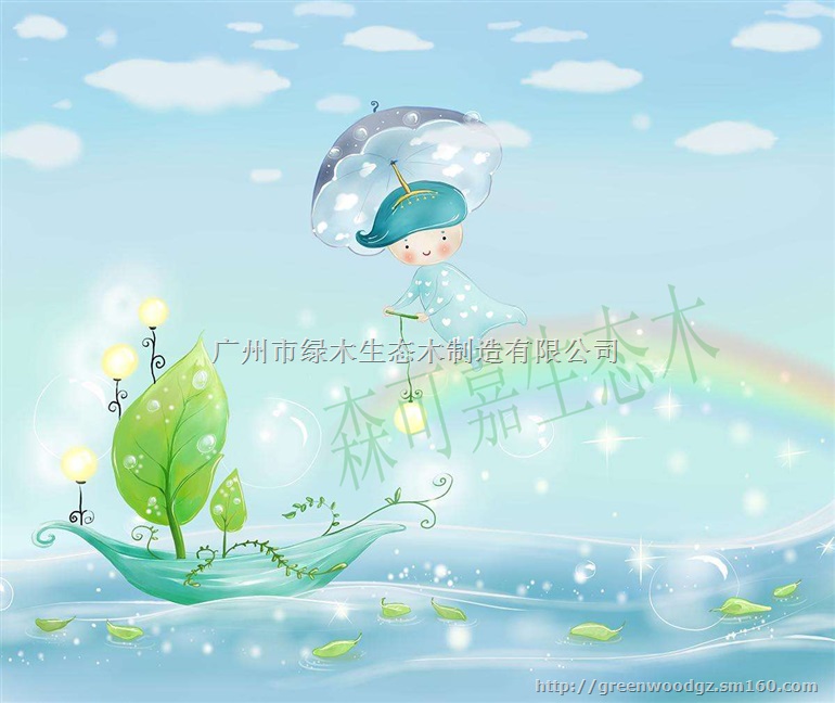 珠海森可嘉生态木厂家直销电视3D緑可木背景墙板