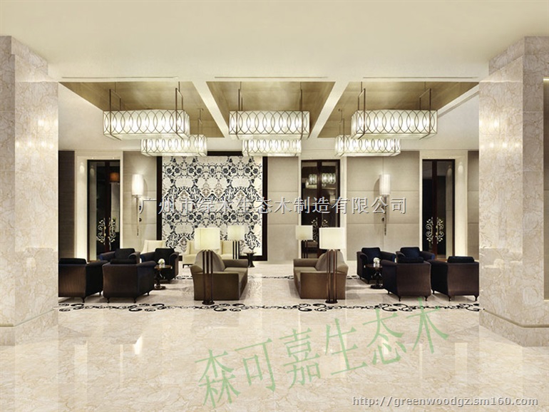 惠州森可嘉仿木厂家直销阻燃3D生态木背景墙板