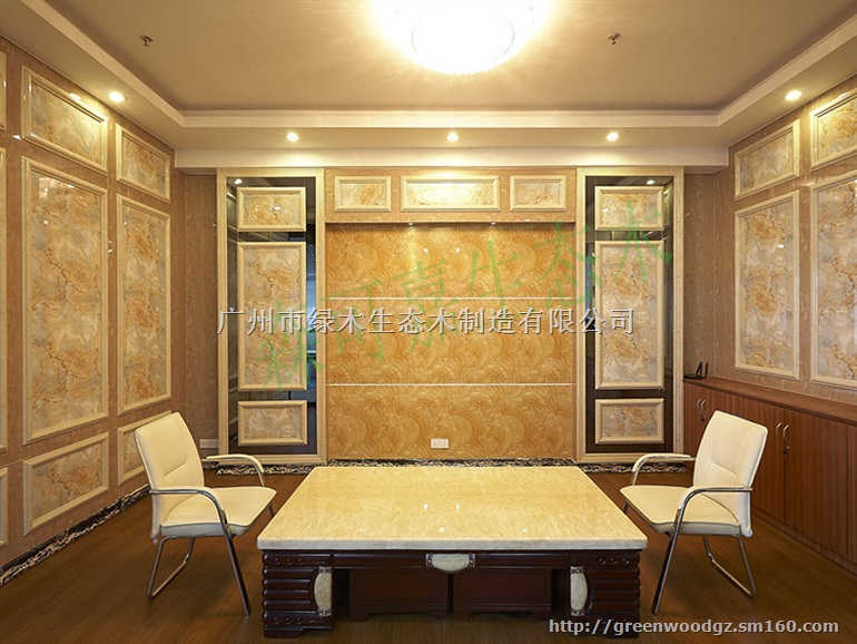 惠州森可嘉仿木厂家直销阻燃3D生态木背景墙板