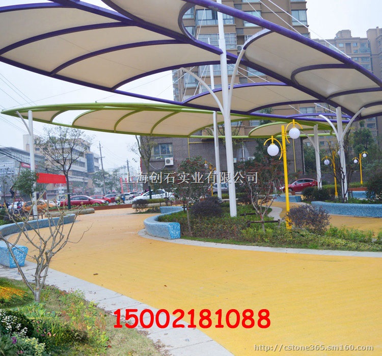 彩色透水地坪 彩色透水路面