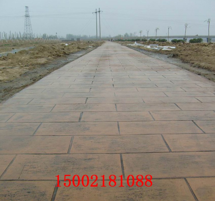 彩色混凝土压花 混凝土压花 混凝土压模路面