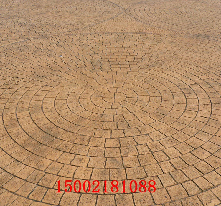 彩色混凝土压花 混凝土压花 混凝土压模路面