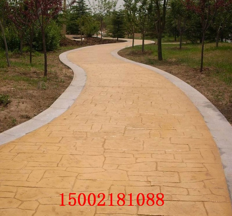 彩色混凝土压花 混凝土压花 混凝土压模路面