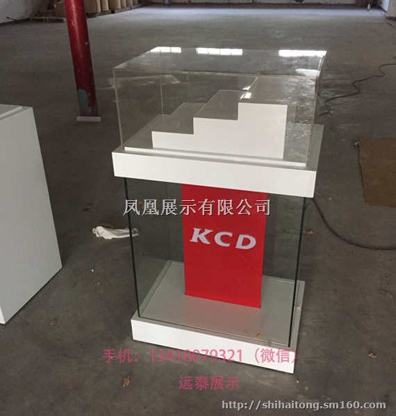 异形展示柜，白色烤漆电子产品展柜直接工厂源头厂家