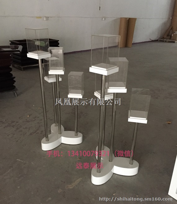 异形展示柜，白色烤漆电子产品展柜直接工厂源头厂家