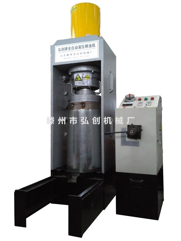 新型全自动立式花生榨油机 弘创大型桶式花生榨油机