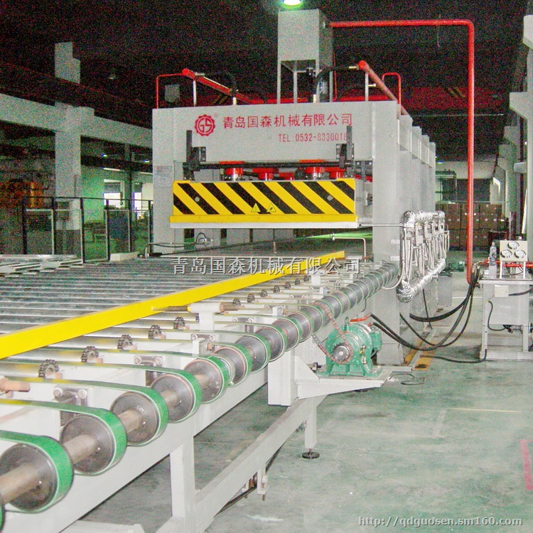 国森机械制造铝蜂窝板热压机设备 铝蜂窝芯复合板压机